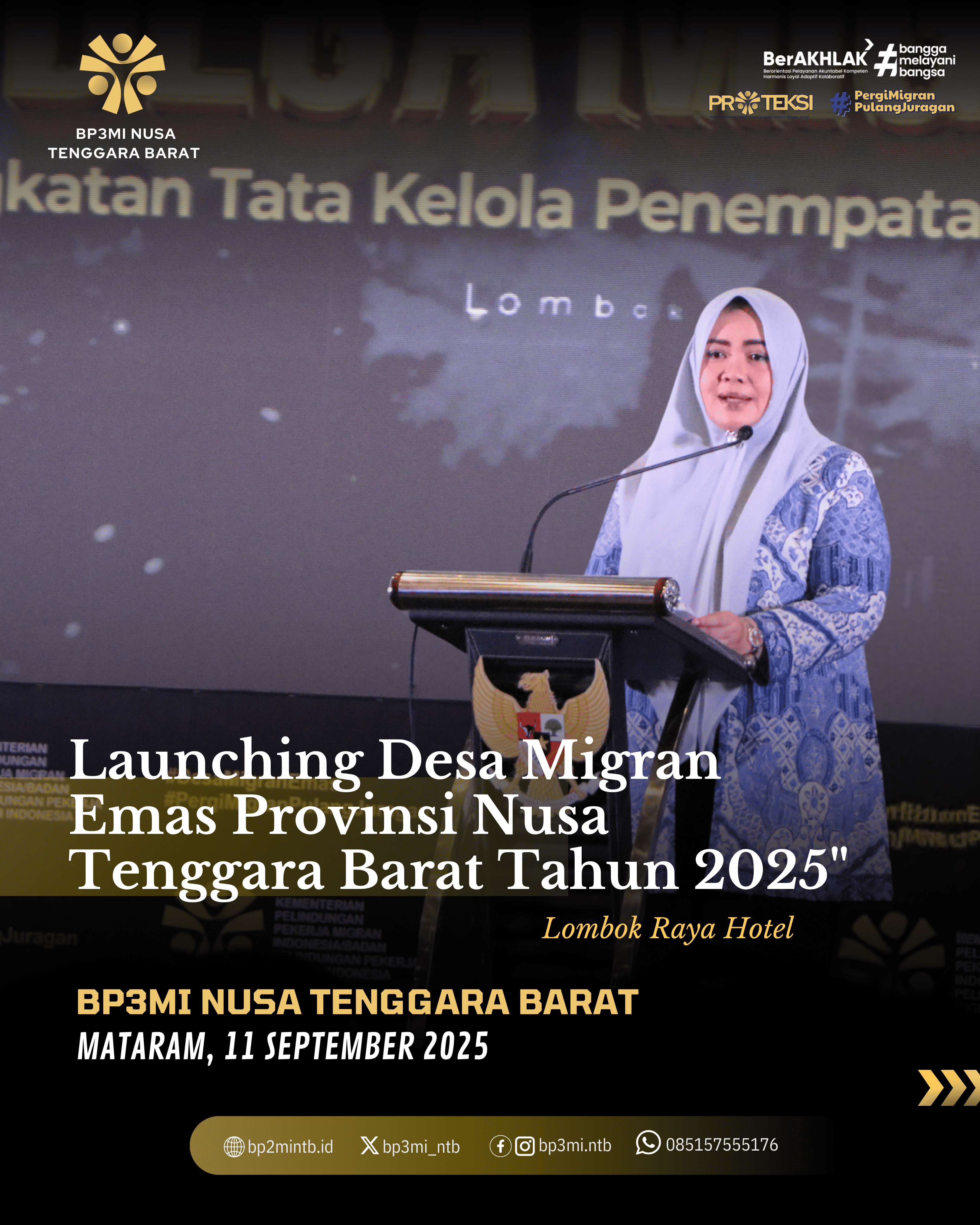 Launching Desa Migran Emas NTB, Upaya Pelindungan Pekerja Migran Indonesia Dari Hulu Hingga Hilir