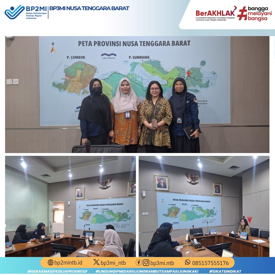 Koordinasi dengan Bank Indonesia NTB, BP3MI NTB Bahas Remitansi dan Pemberdayaan