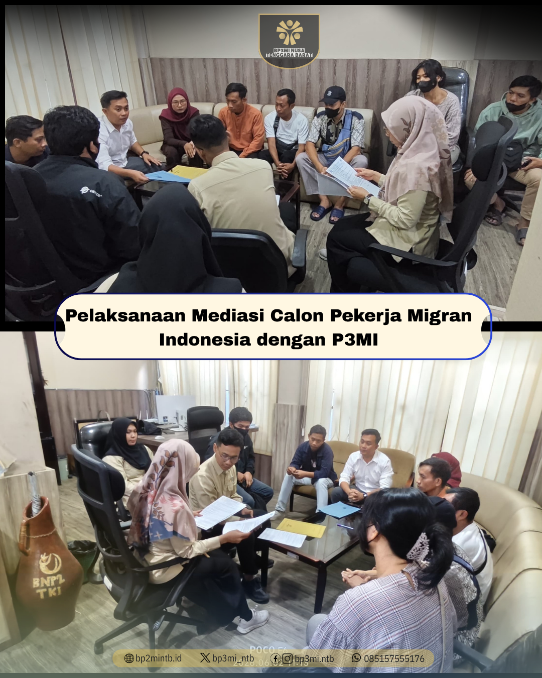 Pelaksanaan Mediasi P3MI bersama Calon Pekerja Migran Indonesia