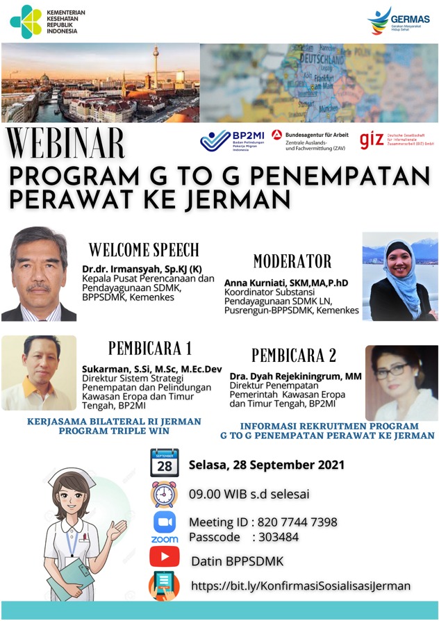 Webinar Penempatan PMI Perawat ke Negara Jerman
