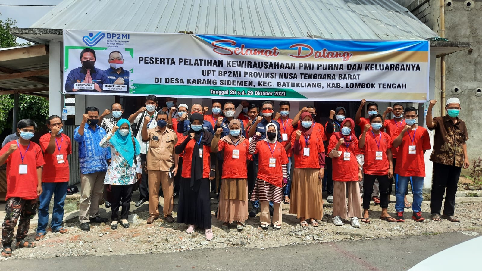 Pelatihan Kewirausahaan Bagi PMI Purna dan Keluarga di Desa  Karang Sidemen Kec. Batukliang Kab. Lombok Tengah