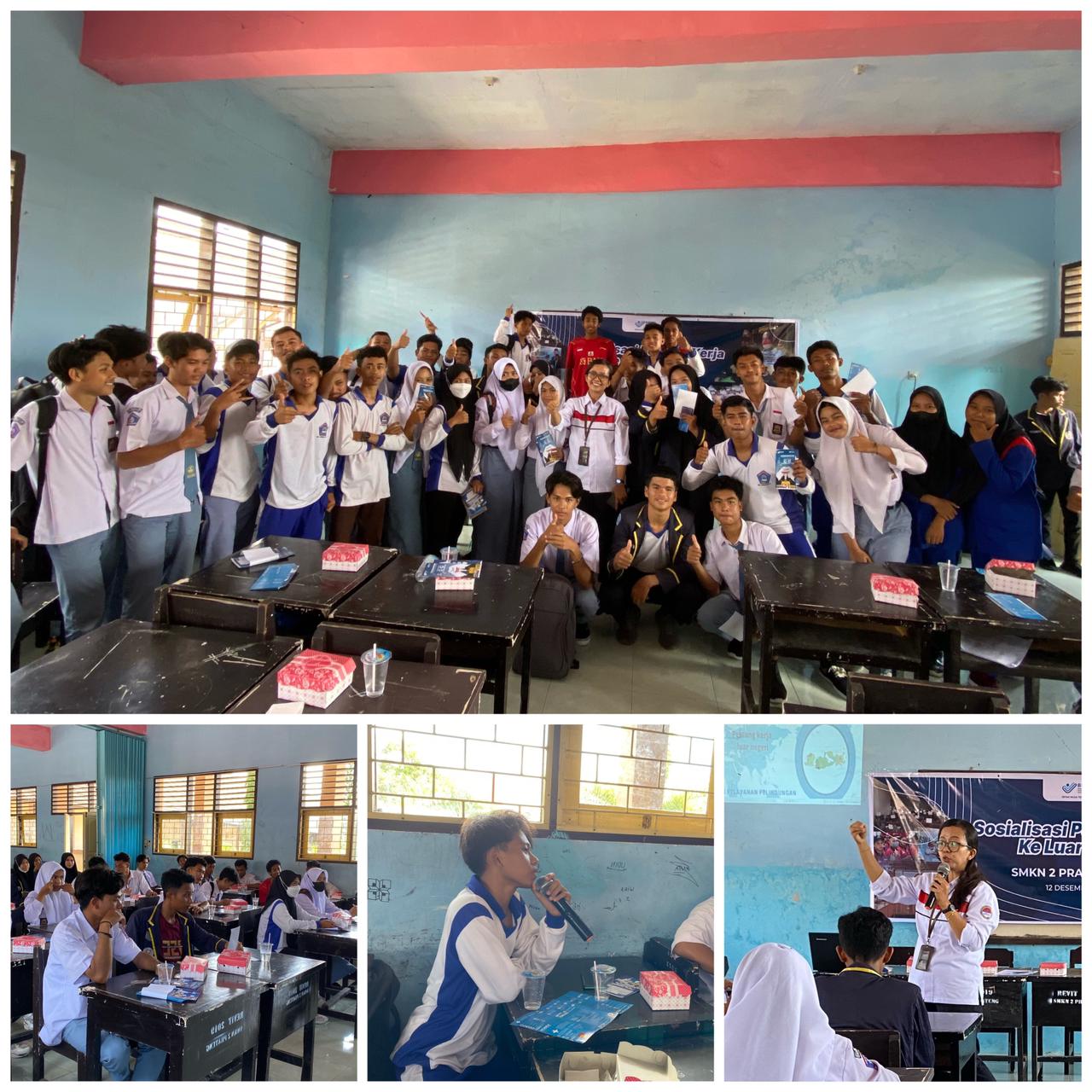 BP3MI NTB Sosialisasi Peluang Kerja Luar Negeri di SMKN 2 Praya