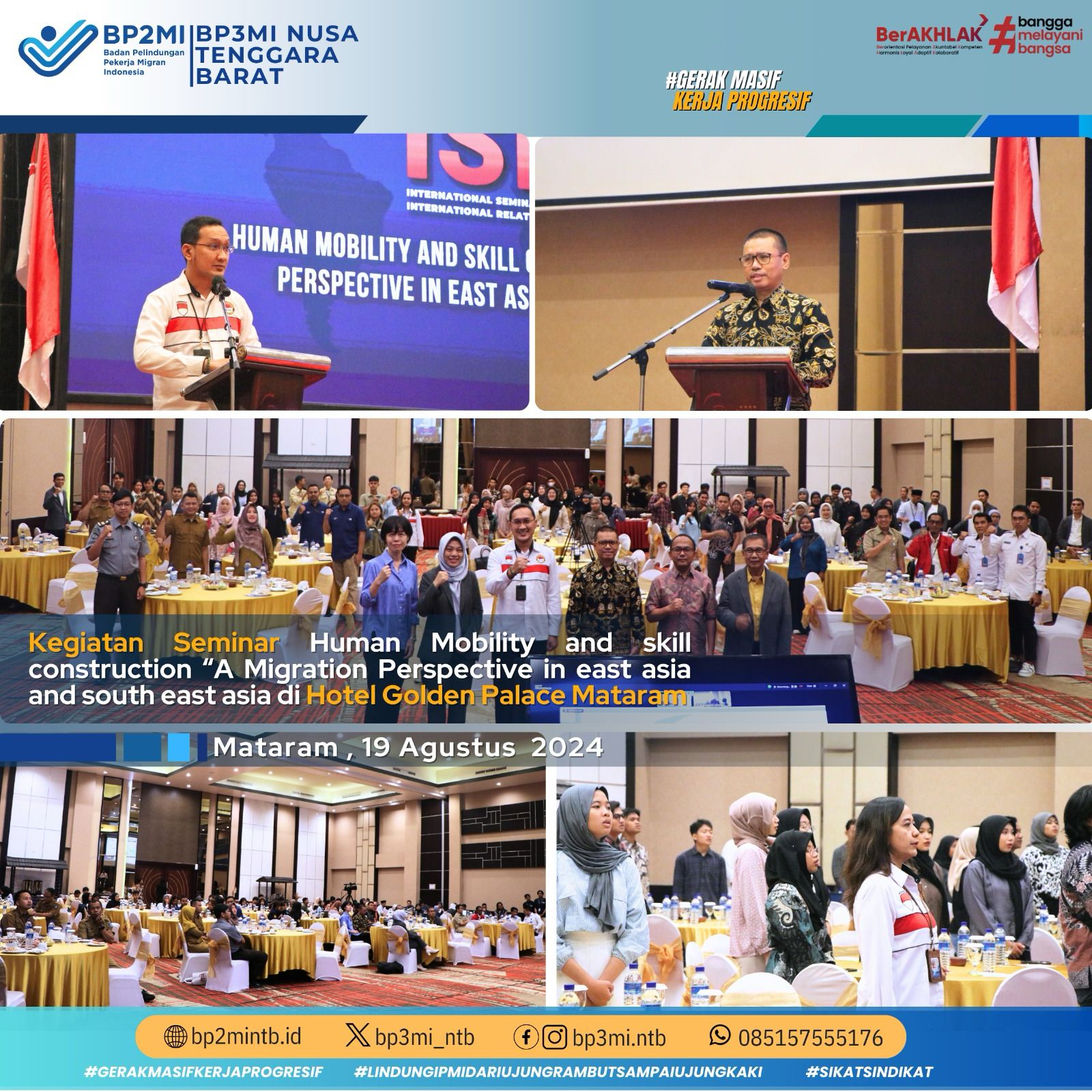 Kepala BP3MI NTB Menyampaikan 