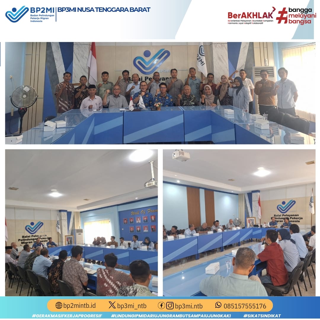 BP3MI NTB Laksanakan Rapat Evaluasi Penempatan Bersama P3MI