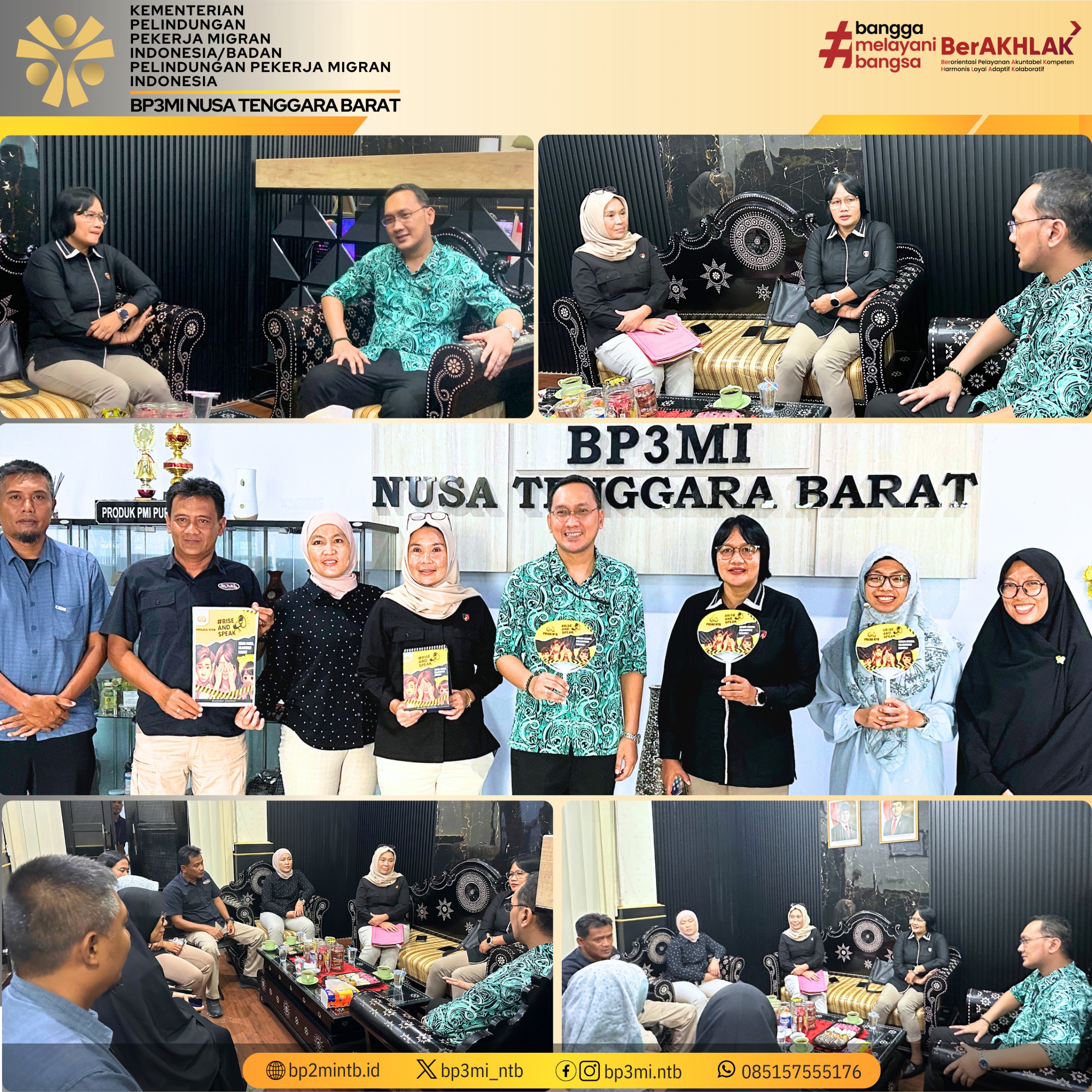 BP3MI NTB Terima Kunjungan Polda NTB Bahas Kolaborasi Pelindungan PMI