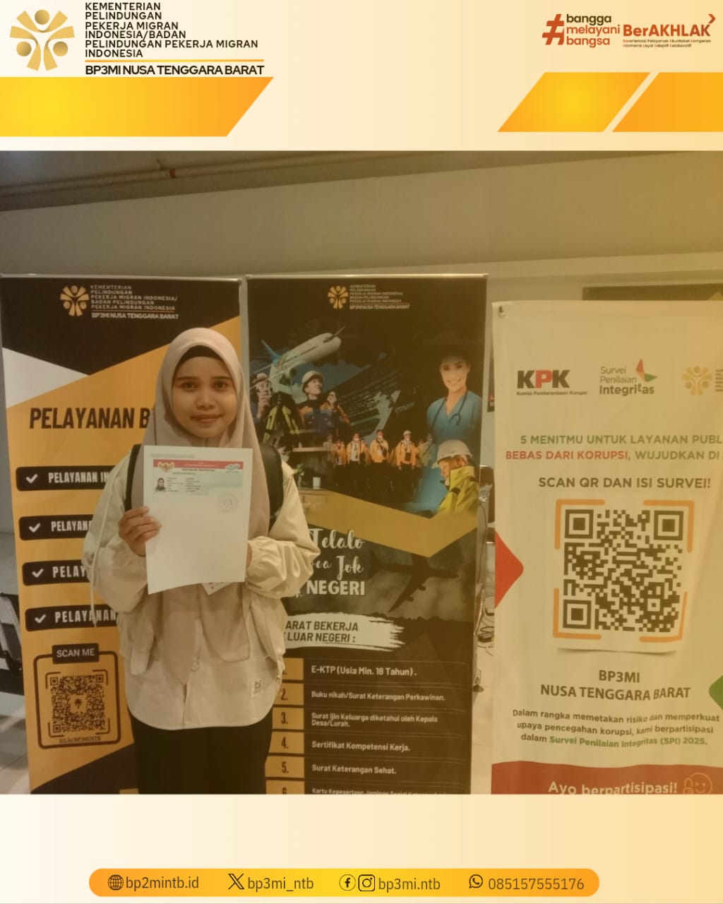 BP3MI NTB Berikan Layanan e-PMI di MPP Mataram