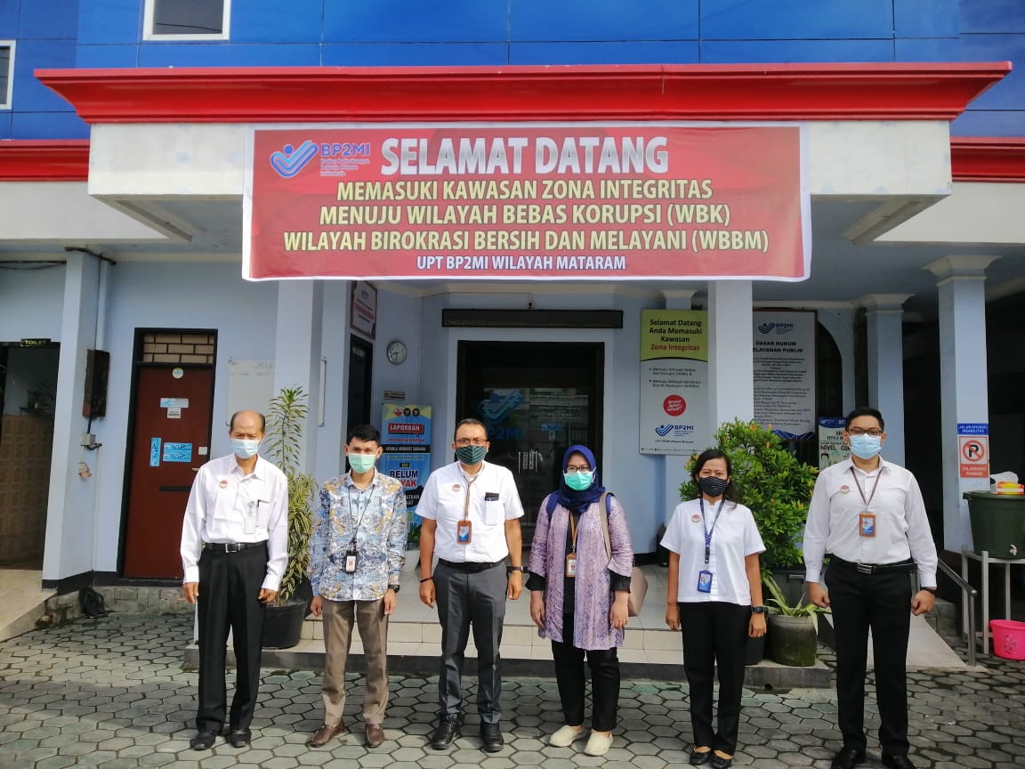 UPT BP2MI Mataram menerima visitasi Tim Desk Zona Integritas Kemenpan-RB