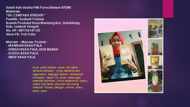 Salah Satu Upaya Mendukung Usaha PMI Purna