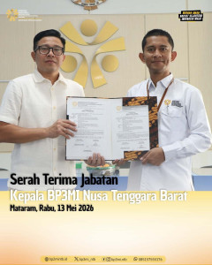 Serah Terima Jabatan Kepala BP3MI NTB