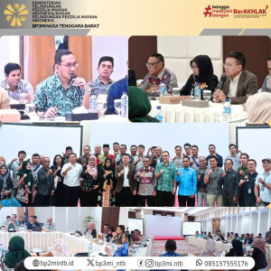 Penuhi Undangan Disnakertrans, BP3MI NTB Sampaikan Mekanisme Biaya Penempatan bagi PMI