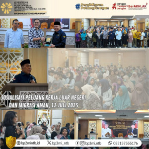 BP3MI NTB Bersama Komisi IX DPR RI Laksanakan Sosialisasi Migrasi Aman di Gerung Lombok Barat